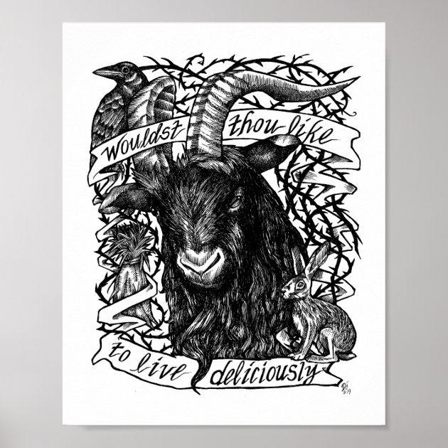 Tattoo uploaded by Hateful Kate • Awesome placed Black Phillip. (via  IG—meagan_blackwood) #BlackPhillip #Goat #666 #Devilish #Devil #Satan  #SatanicGoat • Tattoodo